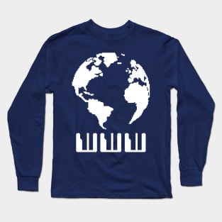 WWW design (pixel art) Long Sleeve T-Shirt